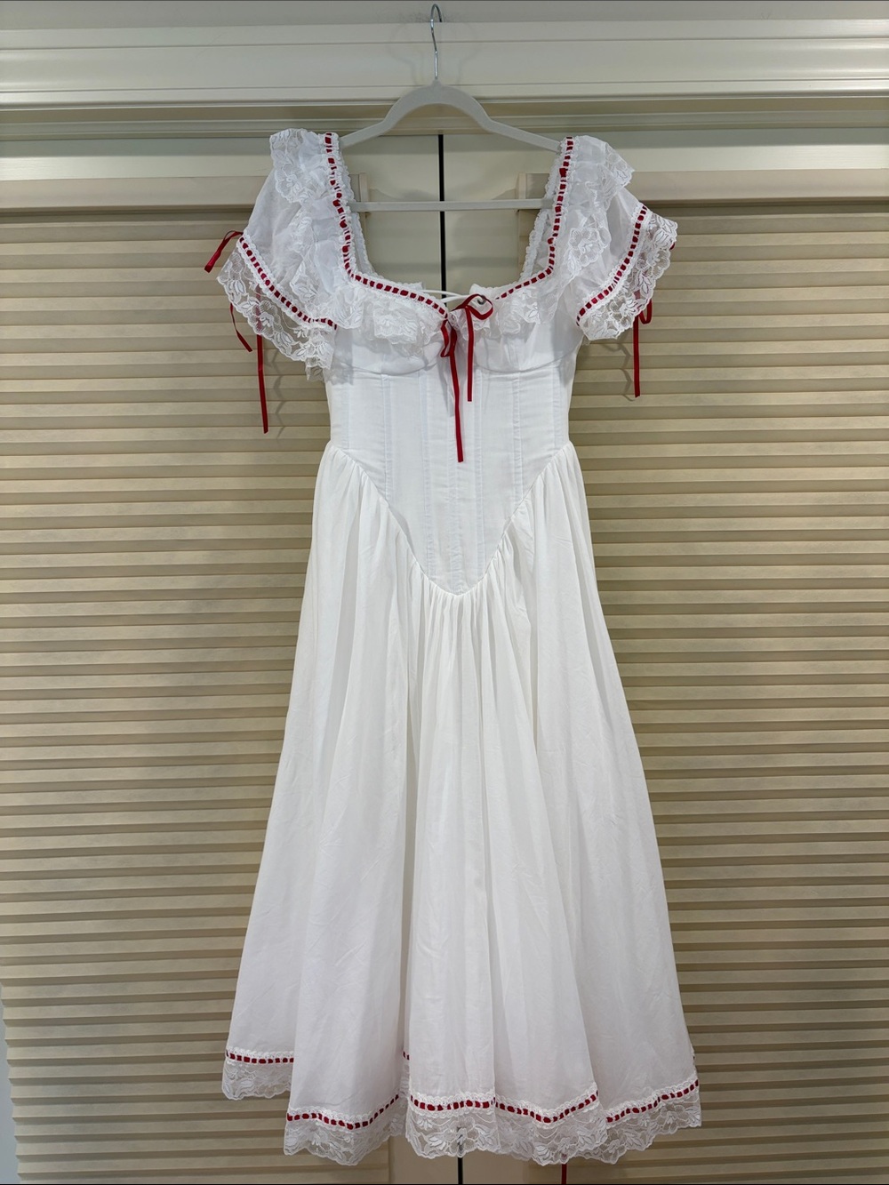 NWOT Selkie The Heathcliff Cupid Dress in White, Size S - Picture 7 of 15